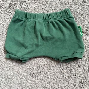 Green Relaxed Fit Organic Cotton Shorts